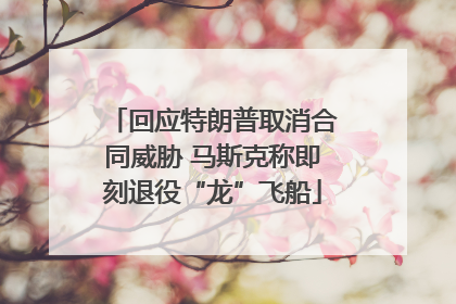 回应特朗普取消合同威胁 马斯克称即刻退役“龙”飞船