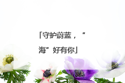 守护蔚蓝，“海”好有你