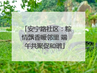 安宁路社区：粽情飘香暖邻里 端午共聚促和谐