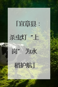 宜章县：杀虫灯“上岗” 为水稻护航