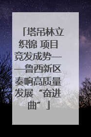 塔吊林立织锦 项目竞发成势——鲁西新区奏响高质量发展“奋进曲”