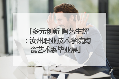 多元创新 陶艺生辉：汝州职业技术学院陶瓷艺术系毕业展