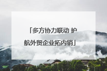 多方协力联动 护航外贸企业拓内销