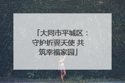 大同市平城区：守护折翼天使 共筑幸福家园