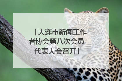 大连市新闻工作者协会第八次会员代表大会召开
