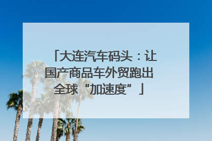 大连汽车码头：让国产商品车外贸跑出全球“加速度”