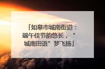 如皋市城南街道：端午佳节韵悠长，“城南田语”梦飞扬