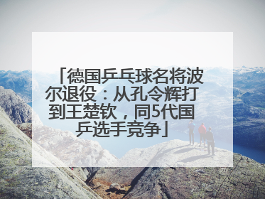 德国乒乓球名将波尔退役：从孔令辉打到王楚钦，同5代国乒选手竞争