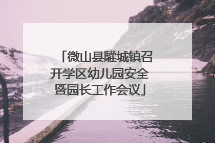 微山县驩城镇召开学区幼儿园安全暨园长工作会议