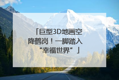 巨型3D地画空降鹤岗！一脚踏入“幸福世界”