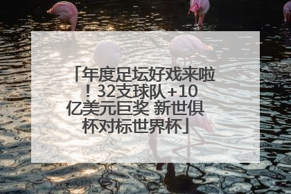 年度足坛好戏来啦！32支球队+10亿美元巨奖 新世俱杯对标世界杯