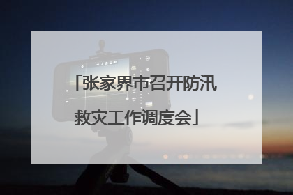 张家界市召开防汛救灾工作调度会