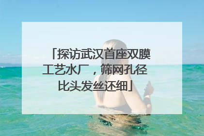 探访武汉首座双膜工艺水厂，筛网孔径比头发丝还细