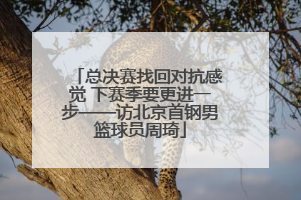 总决赛找回对抗感觉 下赛季要更进一步——访北京首钢男篮球员周琦