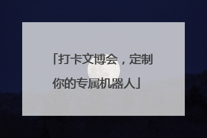 打卡文博会，定制你的专属机器人