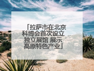 拉萨市在北京科博会首次设立独立展馆 展示高原特色产业