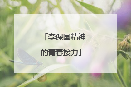 李保国精神的青春接力