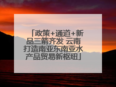 政策+通道+新品三箭齐发 云南打造南亚东南亚水产品贸易新枢纽