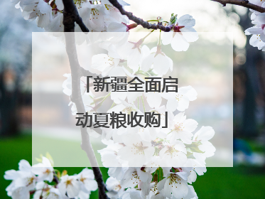 新疆全面启动夏粮收购