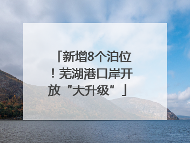 新增8个泊位！芜湖港口岸开放“大升级”