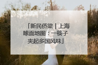 新民侨梁｜上海嗦面地图：一筷子夹起多国风味