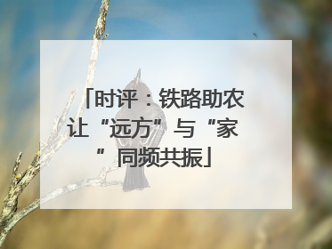 时评：铁路助农让“远方”与“家”同频共振