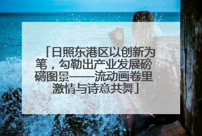 日照东港区以创新为笔，勾勒出产业发展磅礴图景——流动画卷里 激情与诗意共舞