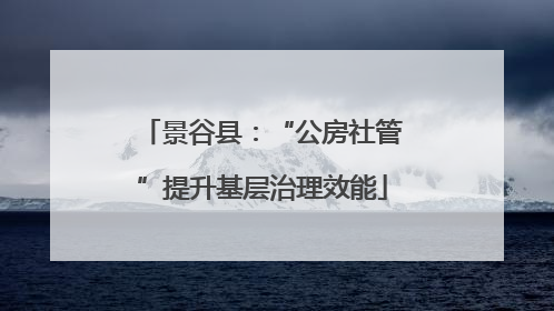 景谷县：“公房社管”提升基层治理效能