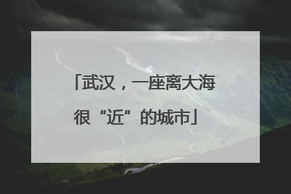 武汉，一座离大海很“近”的城市
