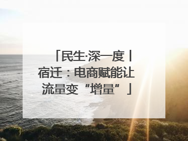 民生·深一度丨宿迁：电商赋能让流量变“增量”