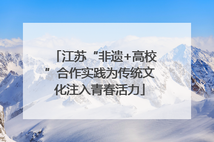 江苏“非遗+高校”合作实践为传统文化注入青春活力