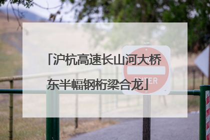 沪杭高速长山河大桥东半幅钢桁梁合龙