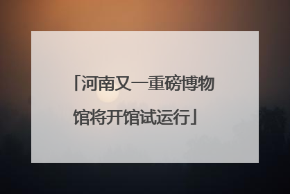 河南又一重磅博物馆将开馆试运行