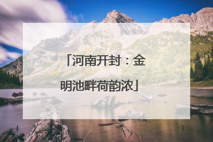 河南开封：金明池畔荷韵浓