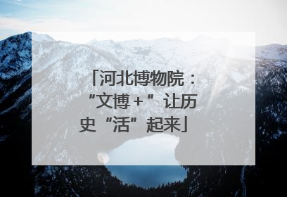 河北博物院：“文博＋”让历史“活”起来