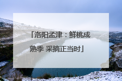 洛阳孟津：鲜桃成熟季 采摘正当时