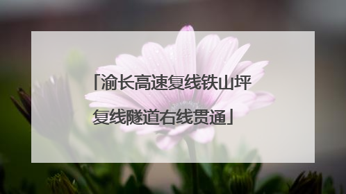 渝长高速复线铁山坪复线隧道右线贯通
