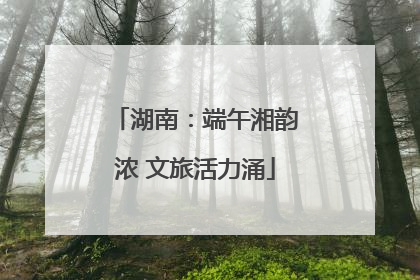湖南：端午湘韵浓 文旅活力涌