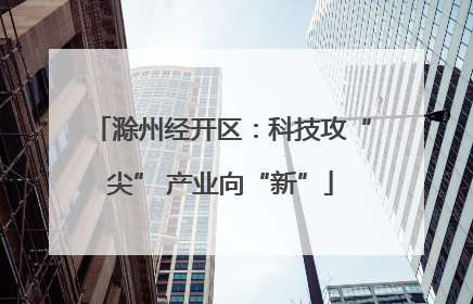 滁州经开区：科技攻“尖” 产业向“新”