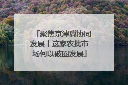 聚焦京津冀协同发展丨这家农批市场何以破圈发展