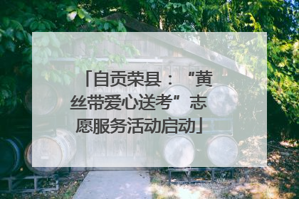 自贡荣县：“黄丝带爱心送考”志愿服务活动启动
