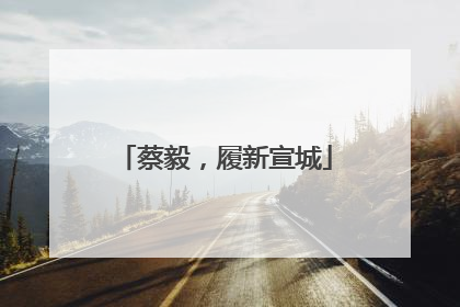 蔡毅，履新宣城