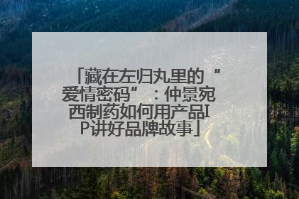 藏在左归丸里的“爱情密码”：仲景宛西制药如何用产品IP讲好品牌故事