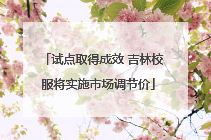 试点取得成效 吉林校服将实施市场调节价