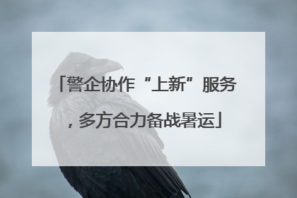 警企协作“上新”服务，多方合力备战暑运