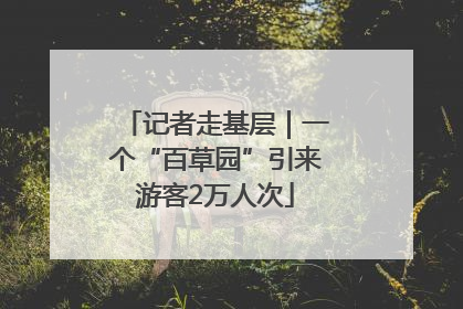 记者走基层｜一个“百草园”引来游客2万人次