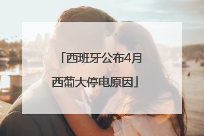 西班牙公布4月西葡大停电原因