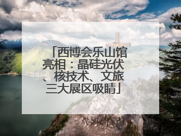 西博会乐山馆亮相：晶硅光伏、核技术、文旅三大展区吸睛