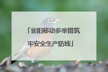 襄阳移动多举措筑牢安全生产防线