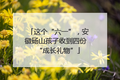 这个“六一”，安徽砀山孩子收到四份“成长礼物”